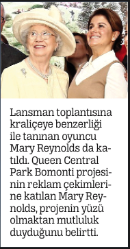 Queen Central Park Bomonti Kraliçe Arziendam etti